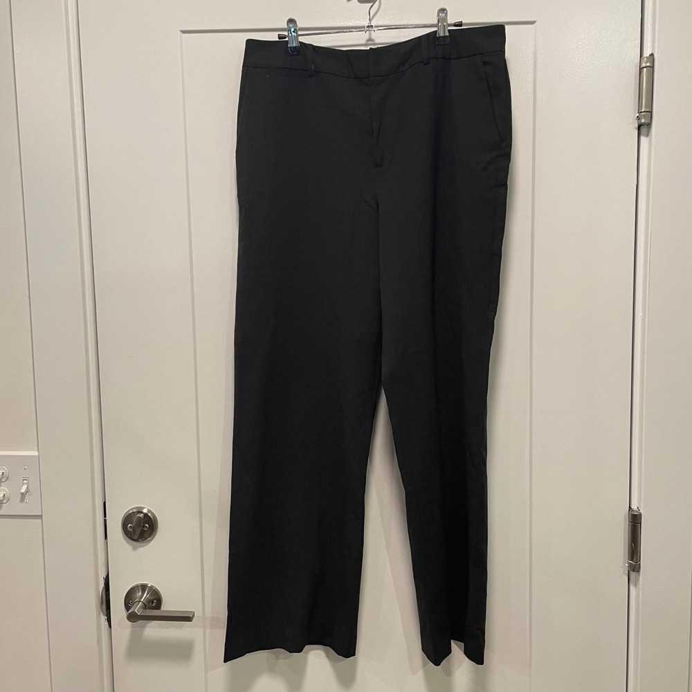 Lauren Ralph Lauren Petite Black Wool Blend Straight Leg Dress Pants Size 12P